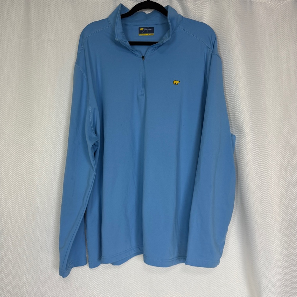 Lightweight Blue Pullover 1/4 Zip Jack Nicklaus 2XL